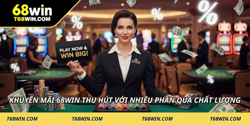 Khuyến mãi 68WIN thu hút với nhiều phần quà chất lượng